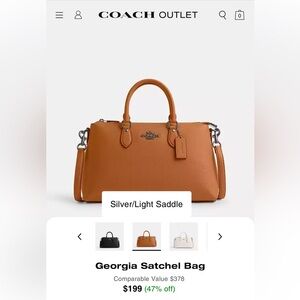 Coach George Satchel Handbag/Purse